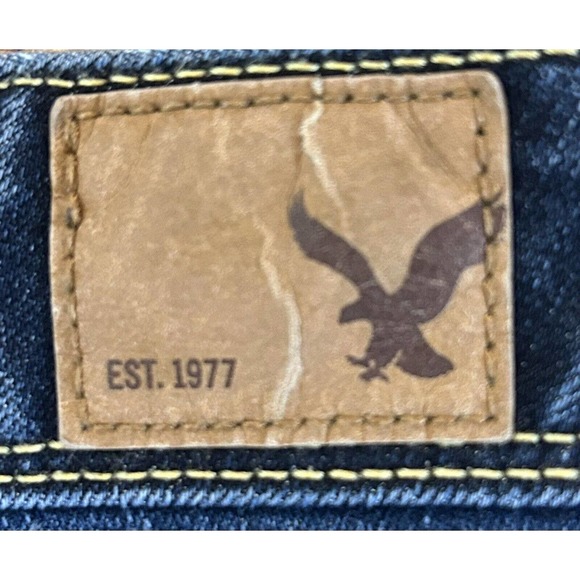 American Eagle Jeans Womens 18 Blue Measures 36X26 Super Skinny Super Stretch - Picture 7 of 10